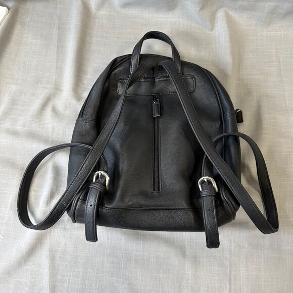 Vintage Nine West Vegan Leather Black Mini Backpack - Picture 2 of 15